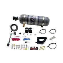 Load image into Gallery viewer, Nitrous Express GM LS 78mm 3-Bolt Nitrous Plate Kit (50-350HP) w/12lb Composite Bottle (20935-12)