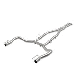 aFe MACH Force-Xp 3 IN 304 Stainless Steel Cat-Back Exhaust System w/o Muffler (49-32070NM)