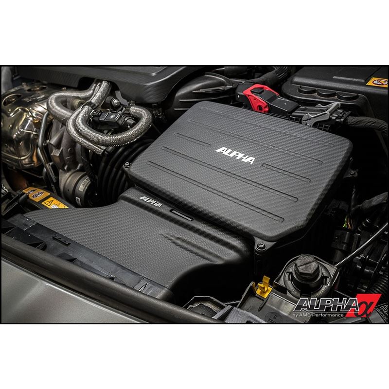 AMS Performance Mercedes-Benz 2.0L M133 AMG Carbon Fiber Cold Air Inlet Duct & Air Box Lid (ALP.19.08.0003-1)