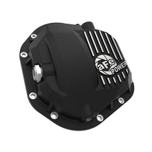 Load image into Gallery viewer, aFe Pro Series Dana 60 Front Differential Cover Black w/ Machined Fins (46-71100B)