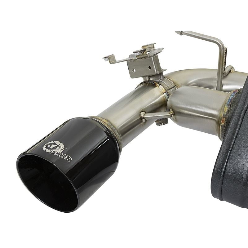 aFe MACH Force-Xp 304 Stainless Steel Cat-Back Exhaust System w/Black Tips (49-36340-B)