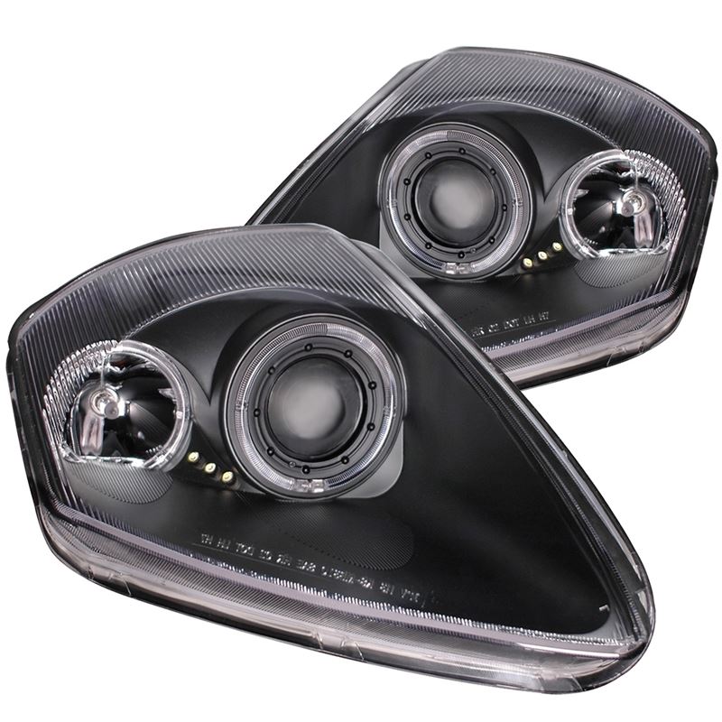 ANZO USA 2000-2005 Mitsubishi Eclipse Projector Headlights w/ Halo Black (121332)