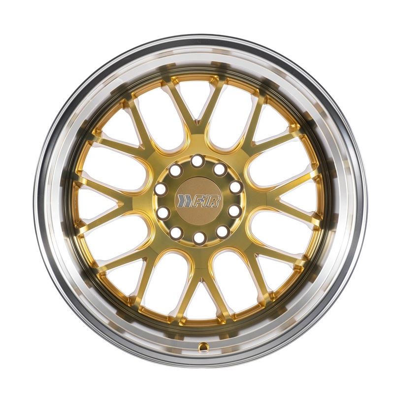 F1R F21 18x10.5 - Machine Gold/ Polish Lip Wheel