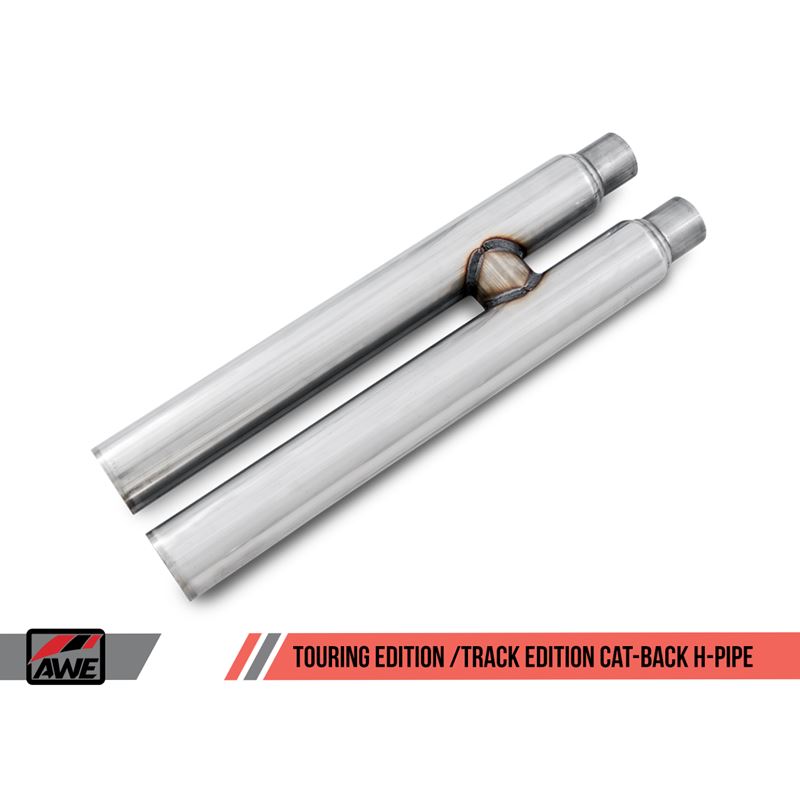 AWE Tuning Touring Edition Cat-back Exhaust for S550 Mustang GT - Dual Tip - Chrome Silver Tips (3015-32084)