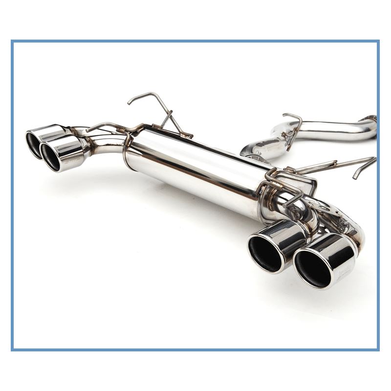 Invidia 08+ STi Hatch Dual Q300 Stainless Steel Tip Cat-back Exhaust (HS08STIG3S)