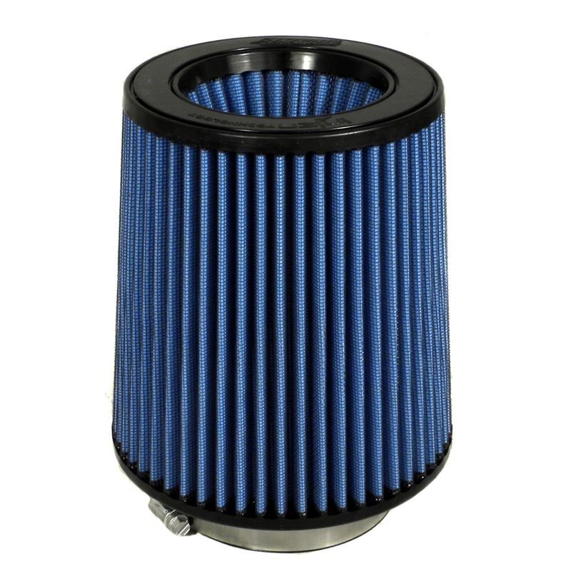 Injen Nanofiber Dry Air Filter - 4in Flange Dia / 6 1/2in Base / 7in Tall / 5 3/8in Top (X-1026-BB)