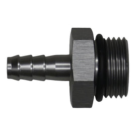 DeatschWerks 10AN ORB Male to 5/16in Male Triple Barb Fitting (Incl O-Ring) - Anodized DW Titanium(6-02-0516)