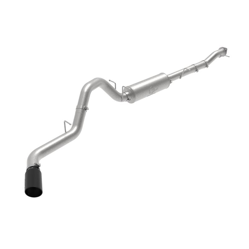 aFe Apollo GT Series 3 IN 409 Stainless Steel Cat-Back Exhaust System w/ Black Tip (49-44123-B)