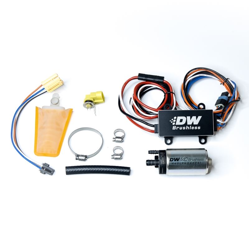 Deatschwerks 440lph in-tank brushless fuel pump+single/dual speed controller w/9-0903 install kit 9-441-C102-0903