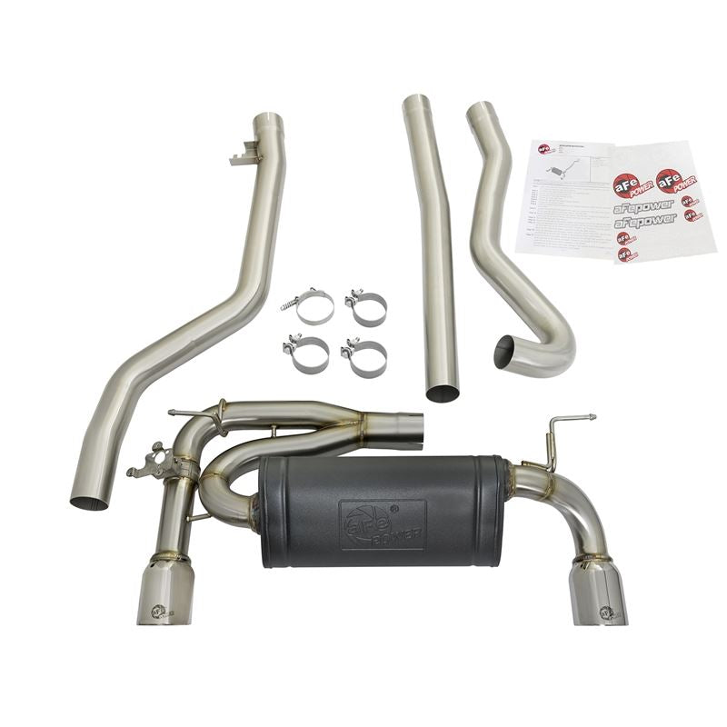 aFe MACH Force-Xp Stainless Steel Cat-Back Exhaust System w/Polished Tips (49-36334-P)