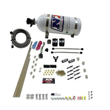 Load image into Gallery viewer, Nitrous Express 8 Cyl Dry Direct Port 2 Solenoids Nitrous Kit (200-600HP) w/10lb Bottle (93006-10)