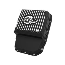 Load image into Gallery viewer, aFe Power Transmission Pan Black w/ Machined Fins (46-71160B)