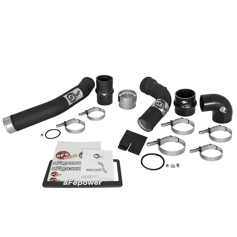 aFe BladeRunner 3 IN Aluminum Hot and Cold Charge Pipe Kit Black (46-20314-B)