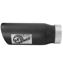 Load image into Gallery viewer, aFe MACH Force-Xp 409 Stainless Steel Clamp-on Exhaust Tip Black (49T35456-B12)