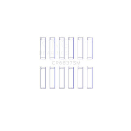 King Engine Bearings Connecting Rod Bearing Set for 2009-2014 Acura TL (CR6837SM0.5)