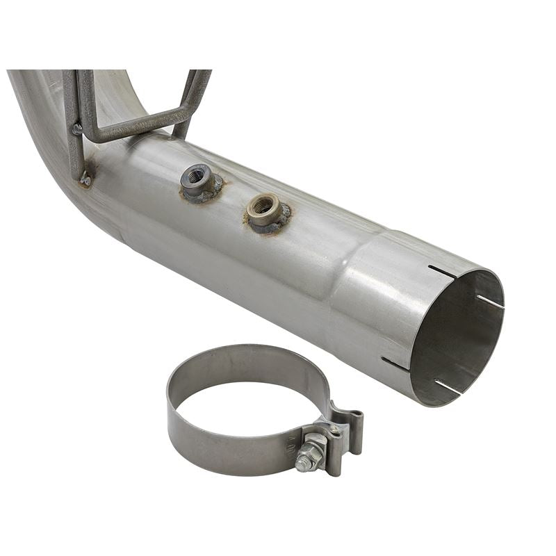 aFe ATLAS 4 IN Aluminized Steel DPF-Back Exhaust System w/ Black Tip (49-04086-B)