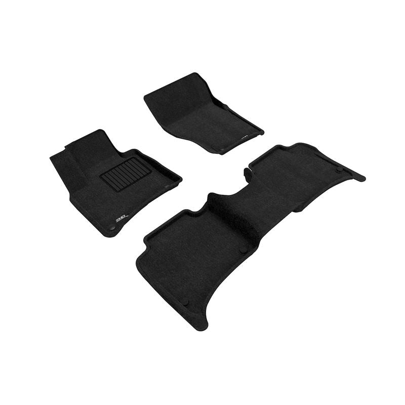 3D Maxpider ELEGANT Floor Mat, BLACK, 1ST ROW/2ND ROW (L1PO01004709)