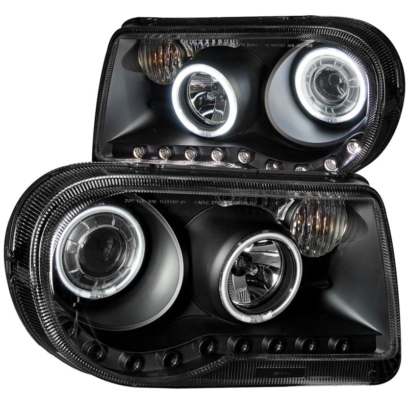 ANZO USA 2005-2010 Chrysler 300C Projector Headlights w/ Halo Black (CCFL) G2 (121251)