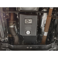 Load image into Gallery viewer, aFe Power Transmission Pan Black w/ Machined Fins (46-70182)