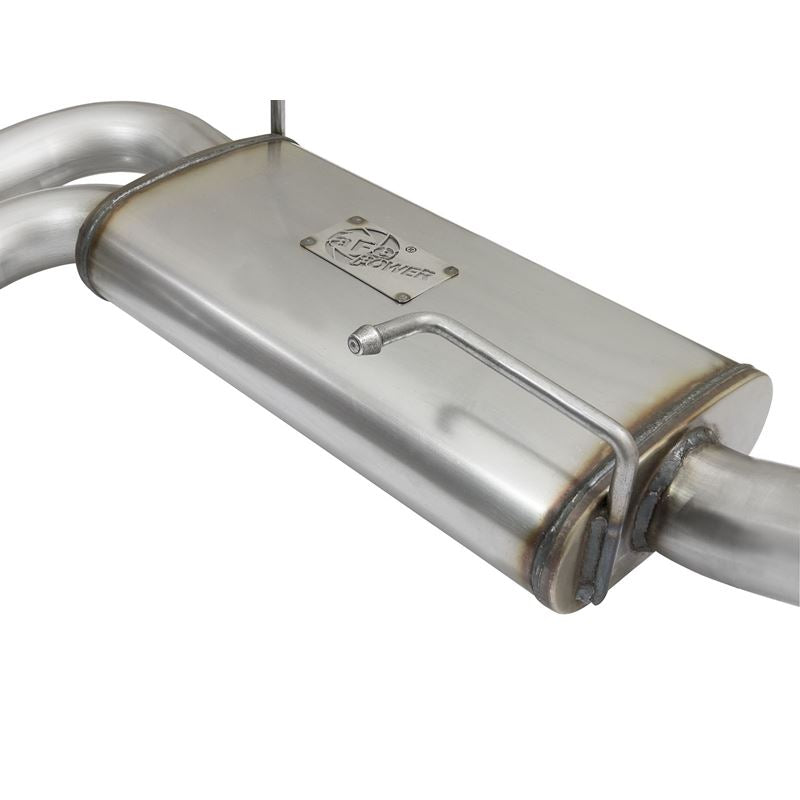 aFe Rebel Series 3 IN to 2-1/2 IN 409 Stainless Steel Cat-Back Exhaust w/ Polish Tip (49-44070-P)