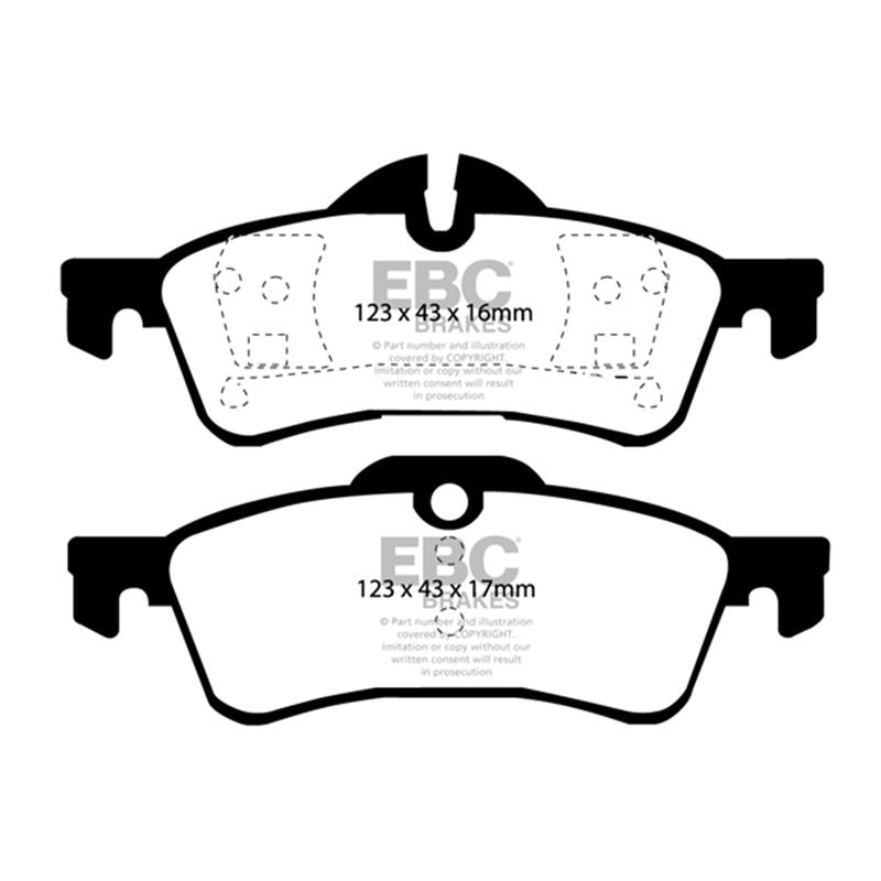 EBC Greenstuff 2000 Series Sport Brake Pads (DP21701)