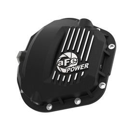 aFe Pro Series Dana 60 Front Differential Cover Black w/ Machined Fins (46-71100B)