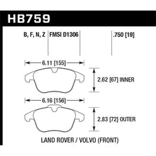 Load image into Gallery viewer, Hawk Performance HP Plus Brake Pads (HB759N.750)