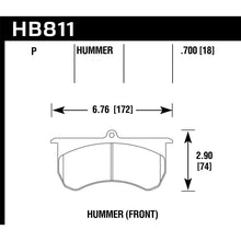 Load image into Gallery viewer, Hawk Performance Street Brake Pads (HB811P.700)