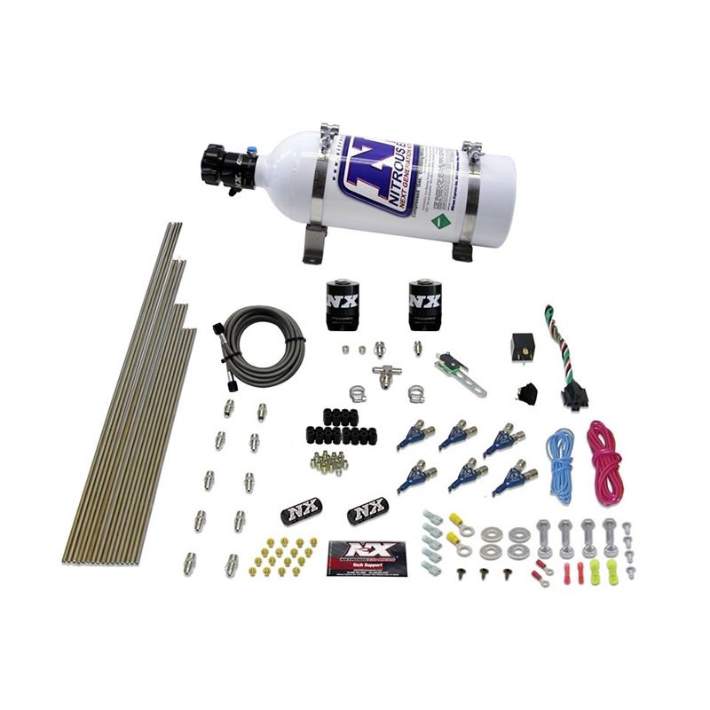 Nitrous Express V6AN Gasoline EFI Nitrous Kit (150-375HP) w/5lb Bottle (80006EFI-05)