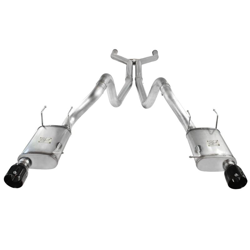 aFe MACH Force-Xp 3 IN 409 Stainless Steel Cat-Back Exhaust System w/Black Tip (49-43049-B)