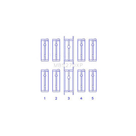 King Engine Bearings Main Bearing Set for 2003-2006 Jeep Wrangler (MB5270XP)