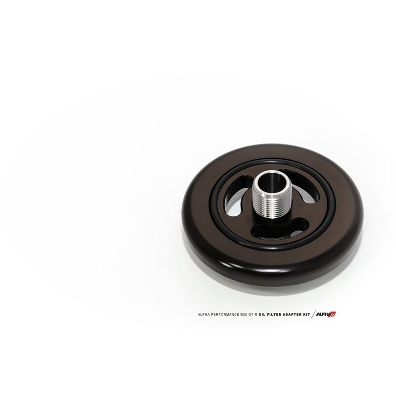 ALPHA Performance R35 Billet Oil Filter Adapter w/ Street Filter for Race Kit (ALP.07.04.0028-3)