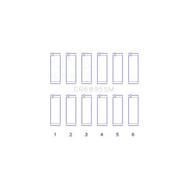 King Engine Bearings Connecting Rod Bearing Set for 2011-2017 Ford Mustang (CR6895SM)