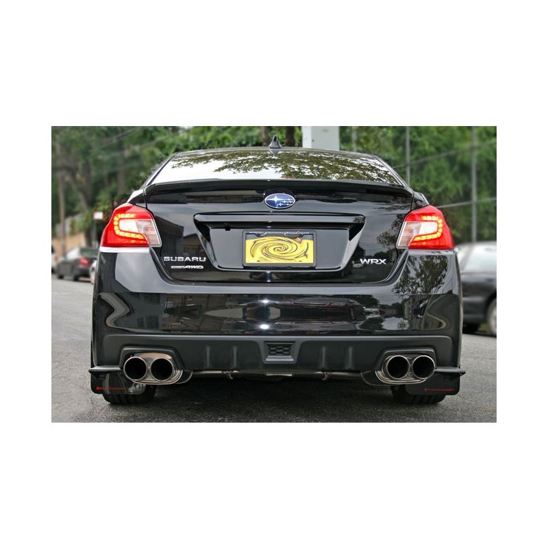 Rally Armor Black Mud Flap/Altered Font Blue Logo for 2015-19 Subaru WRX/STI Sedan (MF32-UR-BLK/BL-X)