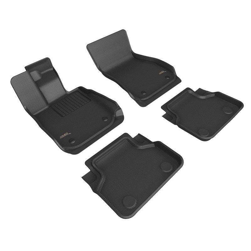 3D Maxpider 18-23 BMW 8 Series Gran Coupe Kagu Floor Mat- Black R1 R2 (L1BM11401509)