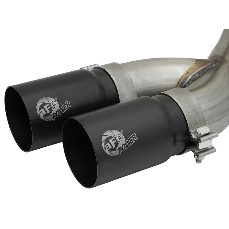 aFe Rebel Series 3-1/2 IN Stainless Steel Cat-Back Exhaust System w/ Black Tip for 2019-2021 Ram 2500(49-42082-B)