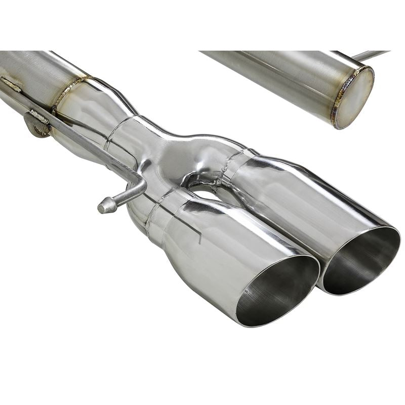 aFe MACH Force-Xp 3 IN 304 Stainless Steel Axle-Back Exhaust System w/Polished Tip (49-36302-P)