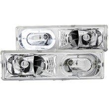 Load image into Gallery viewer, ANZO USA 1988-1998 Chevrolet C1500 Crystal Headlights Chrome w/ Halo (111006)