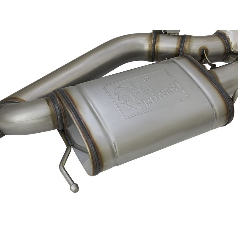 aFe MACH Force-Xp 3 IN 304 Stainless Steel Cat-Back Exhaust System w/ Black Tip (49-34078-B)