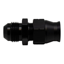 Load image into Gallery viewer, DeatschWerks 8AN Male Flare to 1/2in Hardline Compression Adapter - Anodized Matte Black(6-02-0111-B)