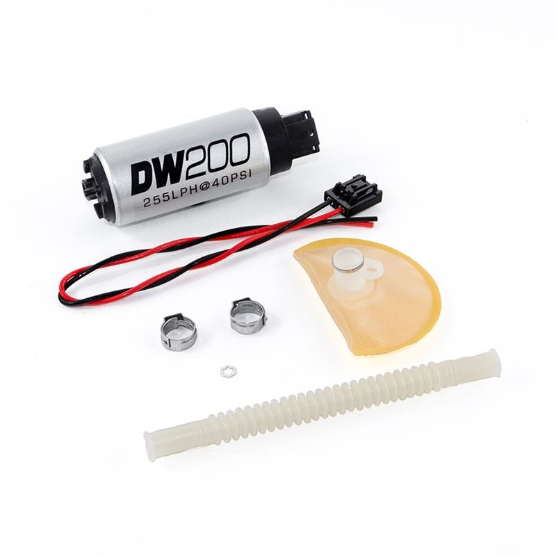 Deatschwerks DW200 series, 255lph in-tank fuel pump w/ install kit (9-201-1020)