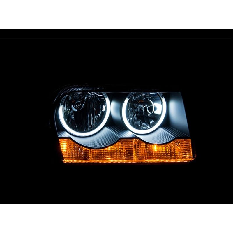 ANZO USA 2005-2010 Chrysler 300 Crystal Headlights w/ Halo Black (CCFL) (121138)