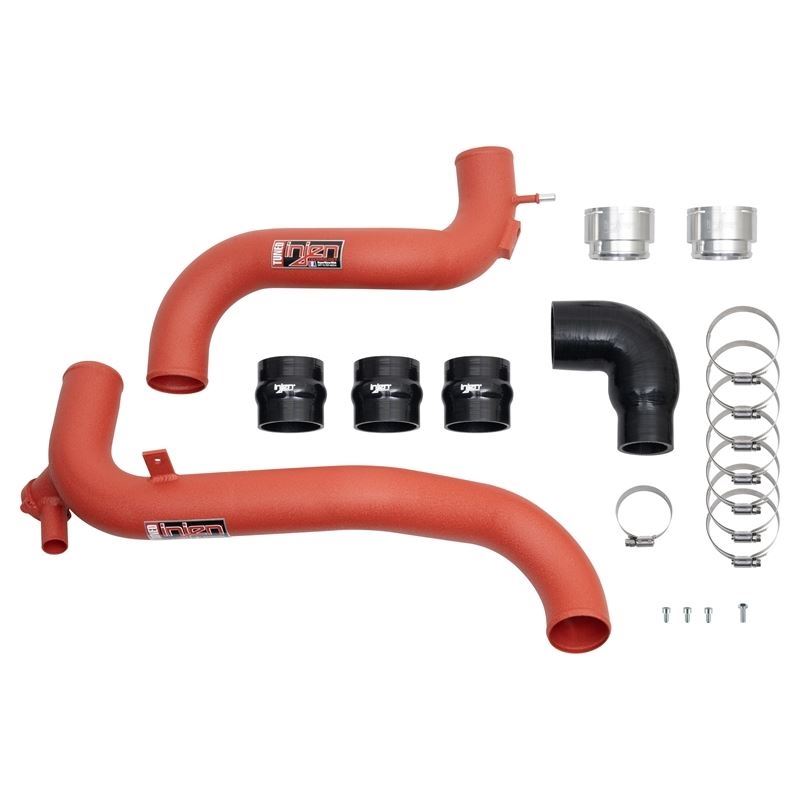 Injen 21-23 Ford Bronco L4-2.3L Turbo EcoBoost SES Intercooler Pipes Wrinkle Red (SES9300ICPWR)