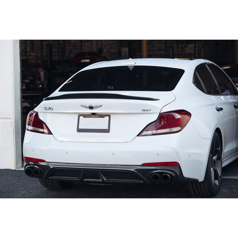 Ark Performance Style D Carbon Fiber Rear Lip Spoiler for 2019-2021 Genesis G70(CF16-LIPSD)