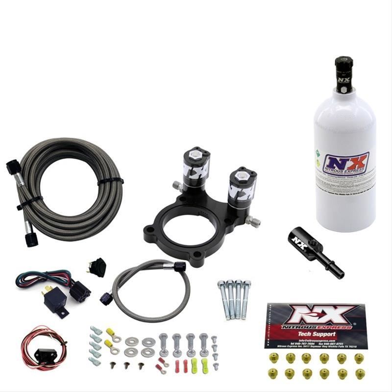 Nitrous Express NITROUS PLATE SYSTEM FOR CAN AM MAVERICK W/ 5.0LB BOTTLE (67200-5.0P)