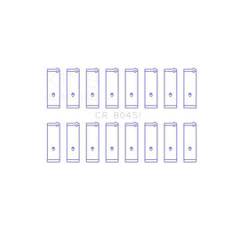 King Engine Bearings Connecting Rod Bearing Set for 1964-1968 Ford Falcon (CR 804SI 040)