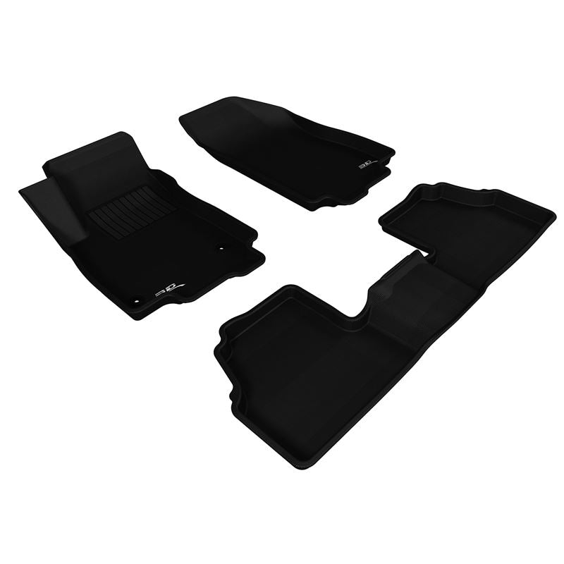 3D Maxpider KAGU Floor Mat, BLACK, 1ST ROW/2ND ROW (L1CH06501509)