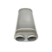 Load image into Gallery viewer, aFe MACH Force-Xp 409 SS Muffler 3in Dual Inlet/Dual Outlet 5in H x 8in W x 18in L - Oval Body (49M00055)