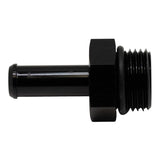 DeatschWerks 8AN ORB Male to 3/8in Male Barb Fitting (Incl O-Ring) - Anodized Matte Black(6-02-0509-B)