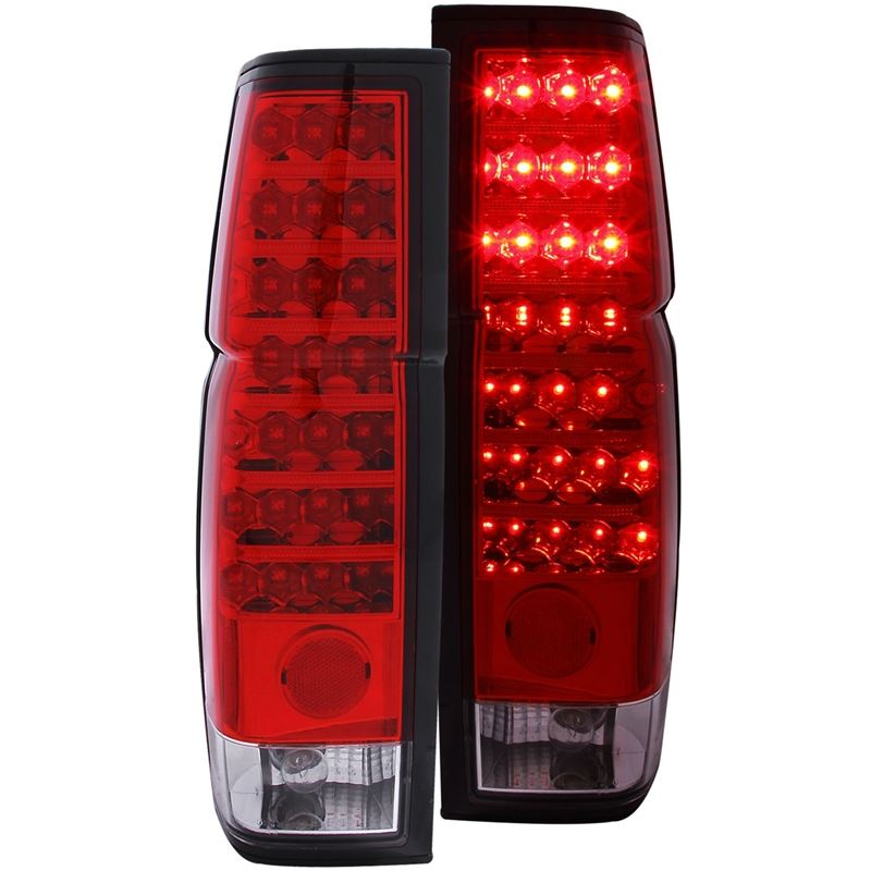 ANZO USA 1986-1997 Nissan Hardbody LED Taillights Red/Clear (311034)